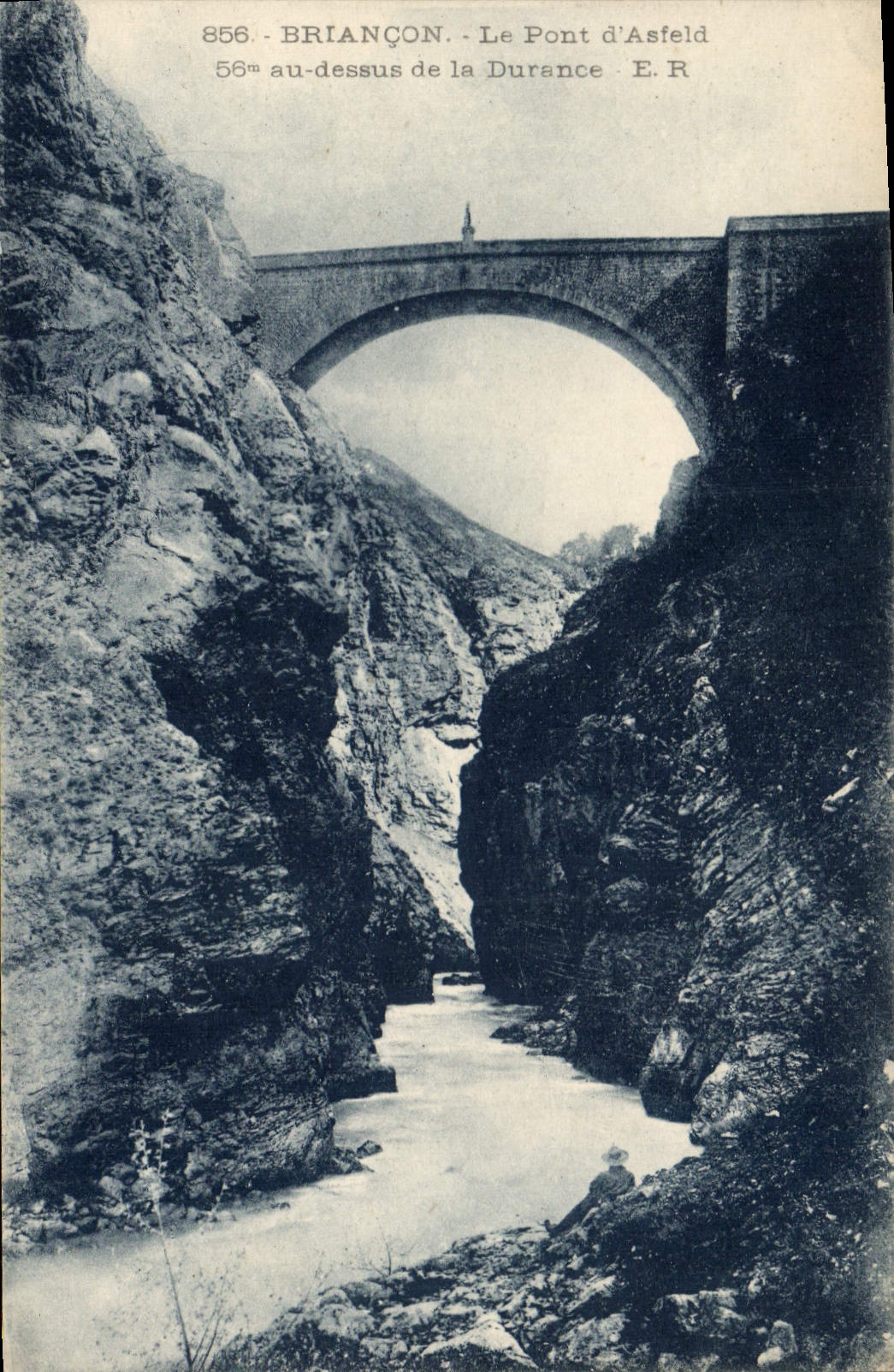 CPA Briancon Le Pont d'Asfeld au dessus de la Durance
