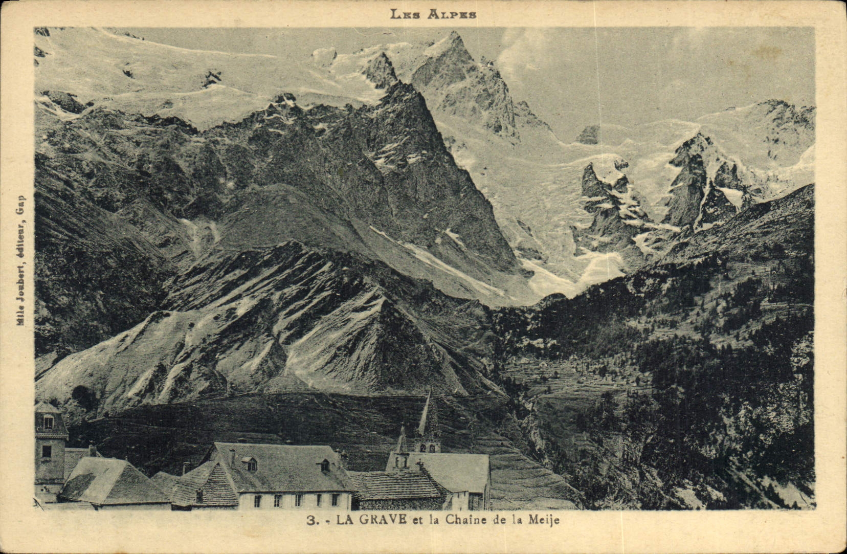 CPA La Grave et le Chaine de la Meije 