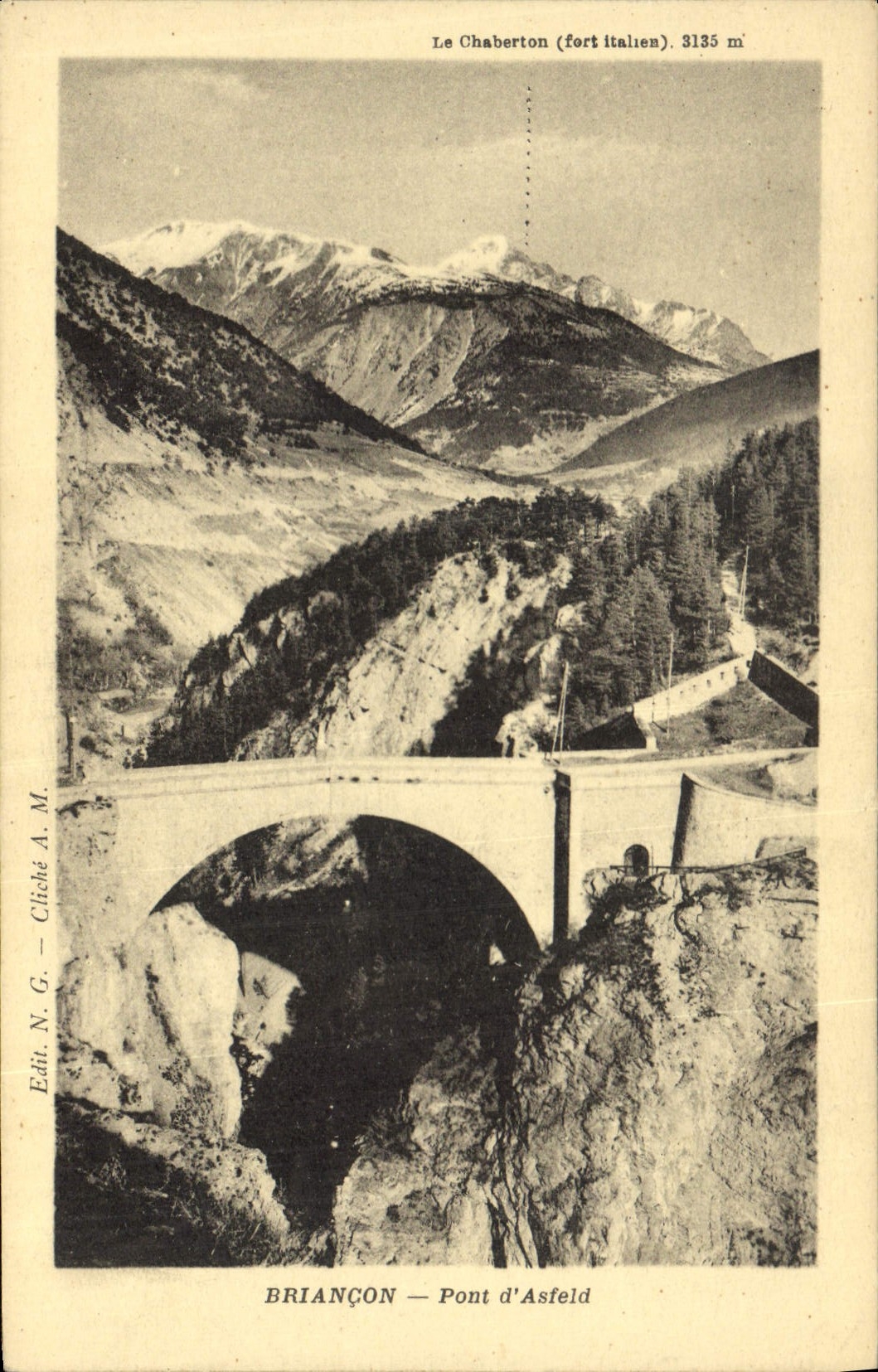 CPA Briancon Pont d'Asfeld 