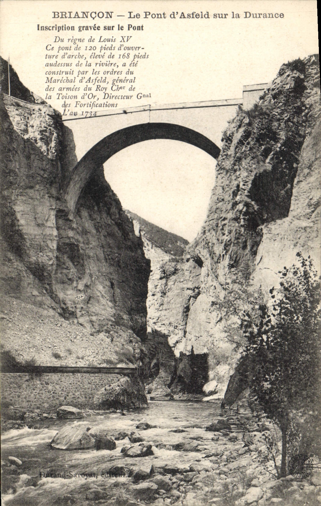 CPA Briancon Le Pont d'Asfeld sur la Durance 