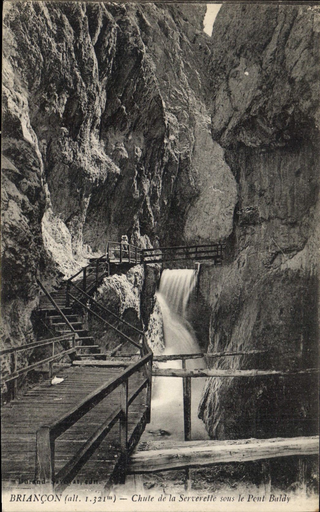CPA Briancon Chute de la Serverelle sur le Pont Baldy 