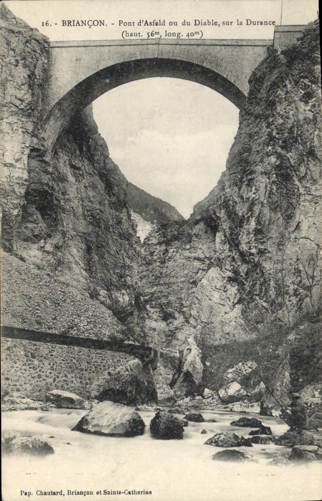 CPA Briancon Pont d'Asfeld ou du Diable sur la Durance 