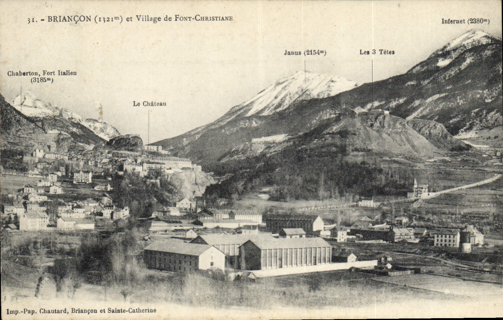 CPA Briancon et Village de Font Christiane 