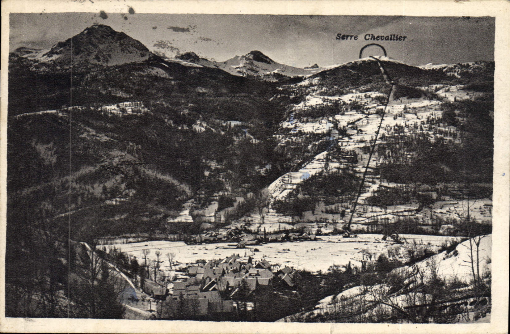 CPA Chantemerle et Villar Late Hautes Alpes Les pistes de Serre Chevallier et de Serre Ratier