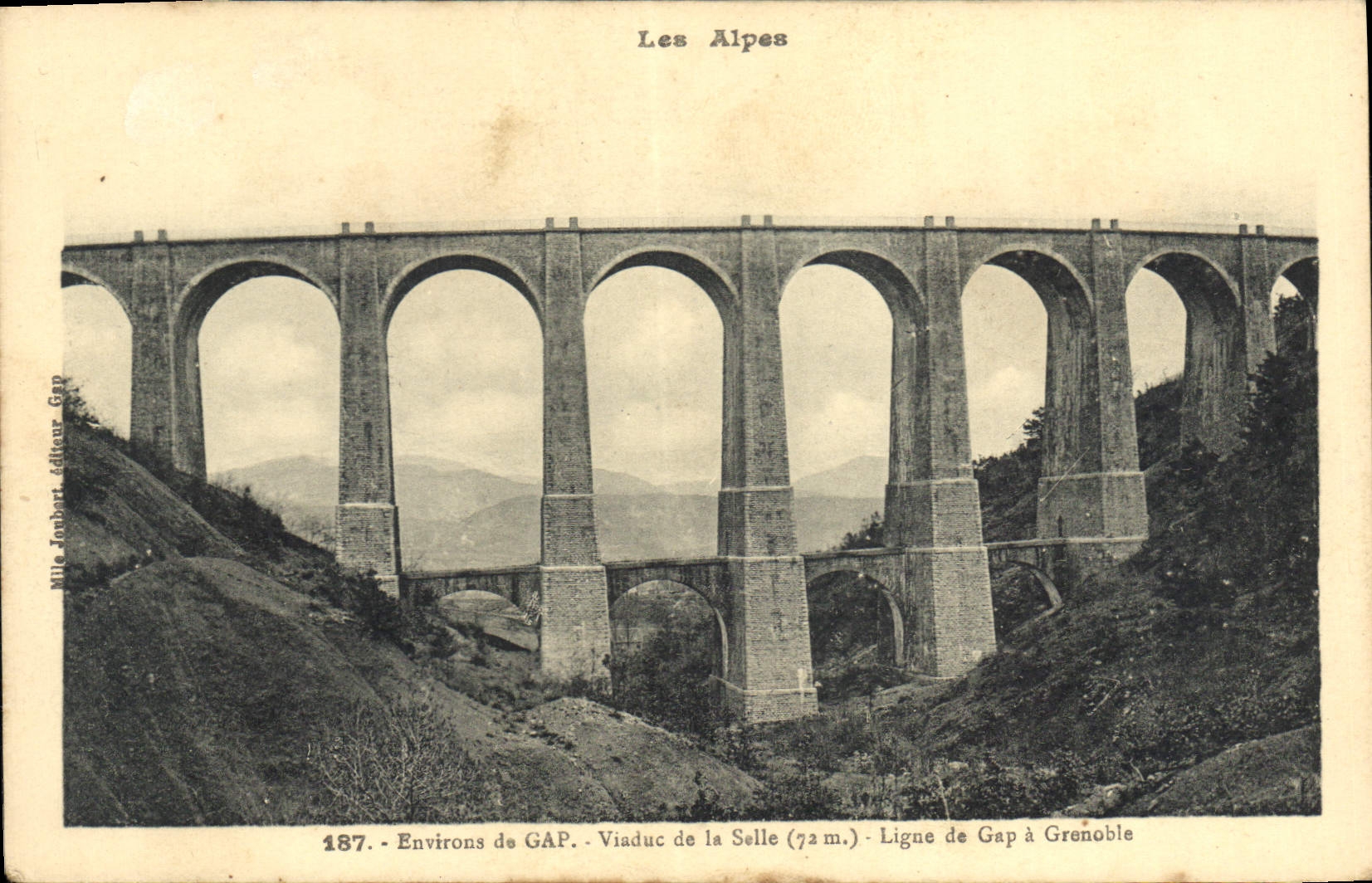 CPA Environs de Gap Viaduc de la Salle Ligue de Gap a Grenoble