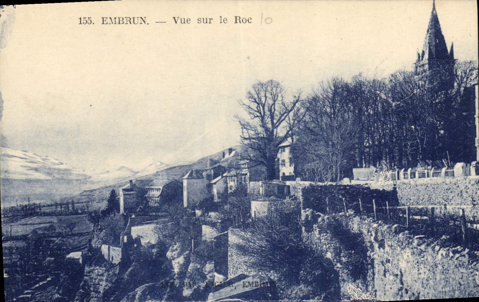 CPA Embrun Vue sur le Roc 