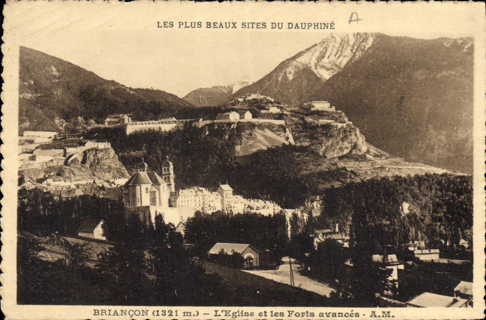 CPA Briancon L'Eglise et les Forts avances