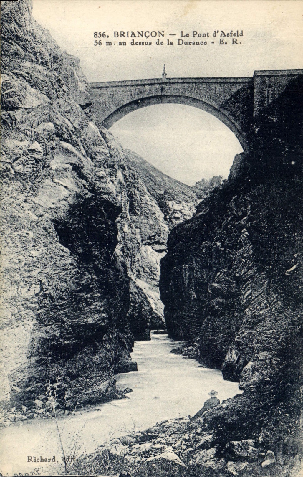CPA Briancon Le Pont d'Asfeld au dessus de la Durance