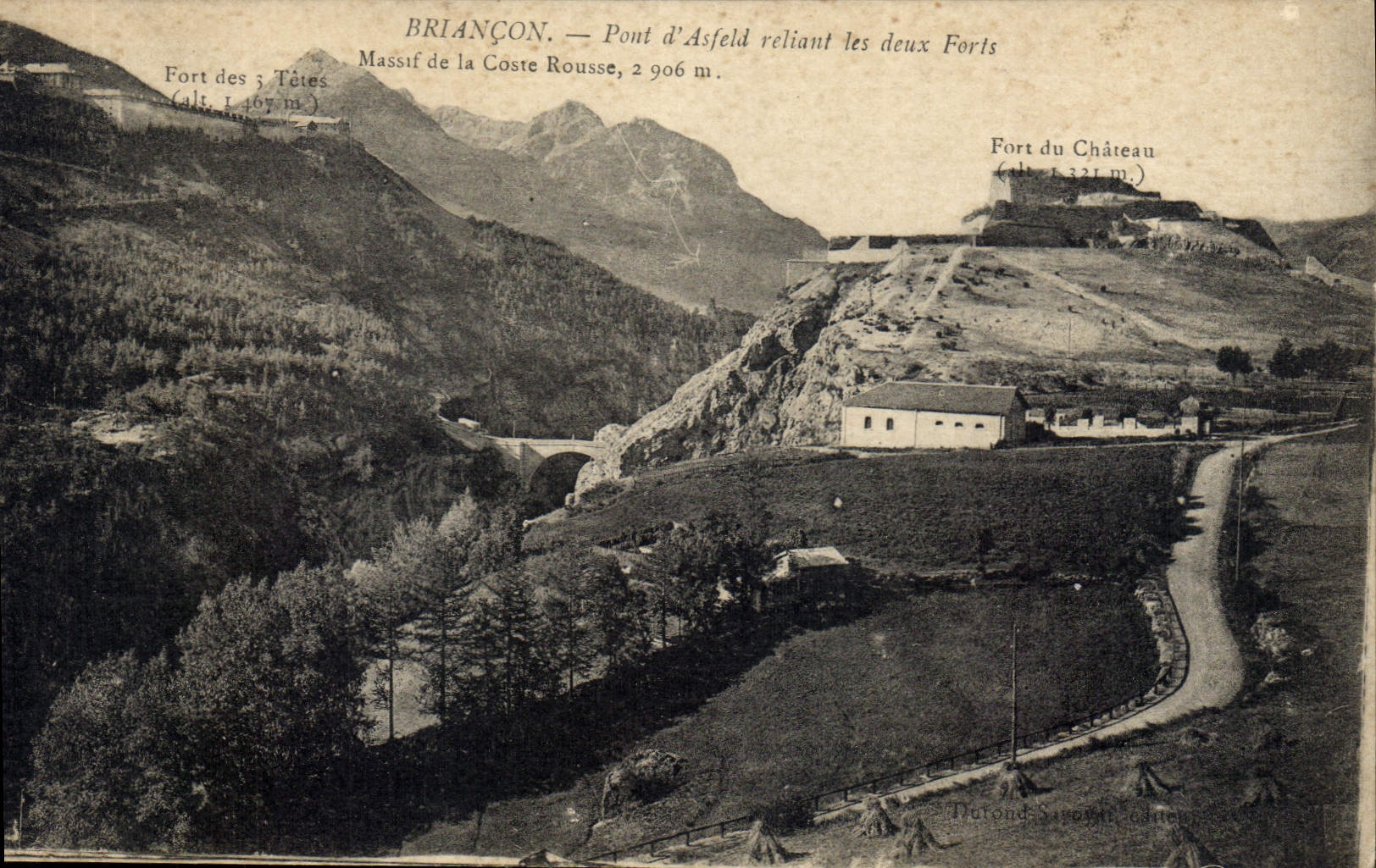 CPA Briancon Pont d'Asfeld reliant les deaux Forts