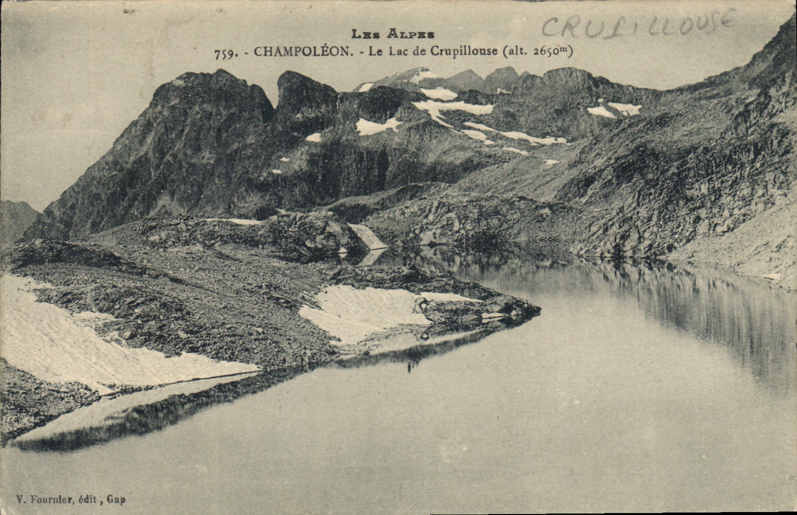 CPA Champoleon Le Lac de Crupillouse