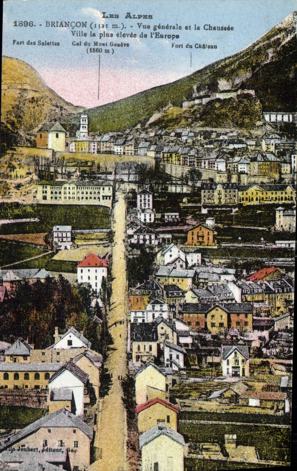 CPA Briancon Vue generale et le Chaussee