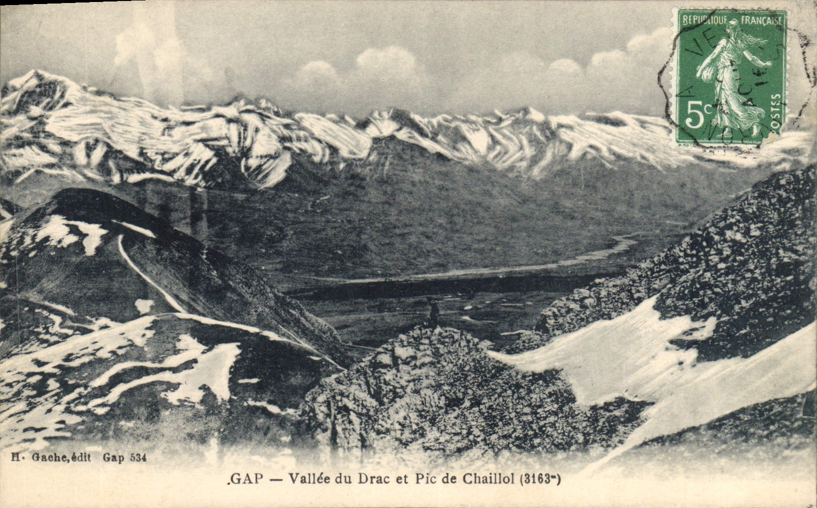 CPA Gap Vallee du Drac et Pic de Chaillot 