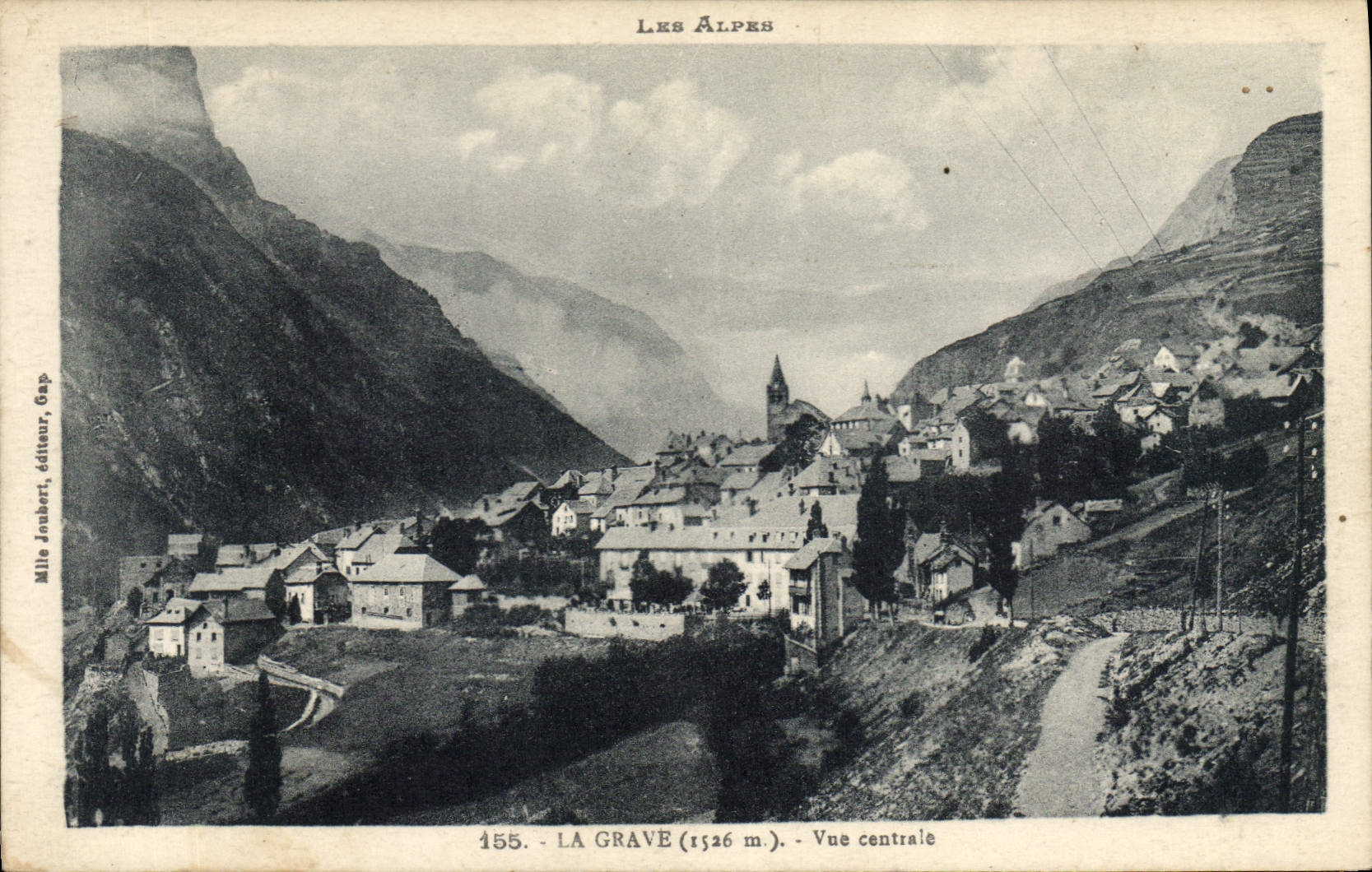 CPA La Grave Vue centrale 