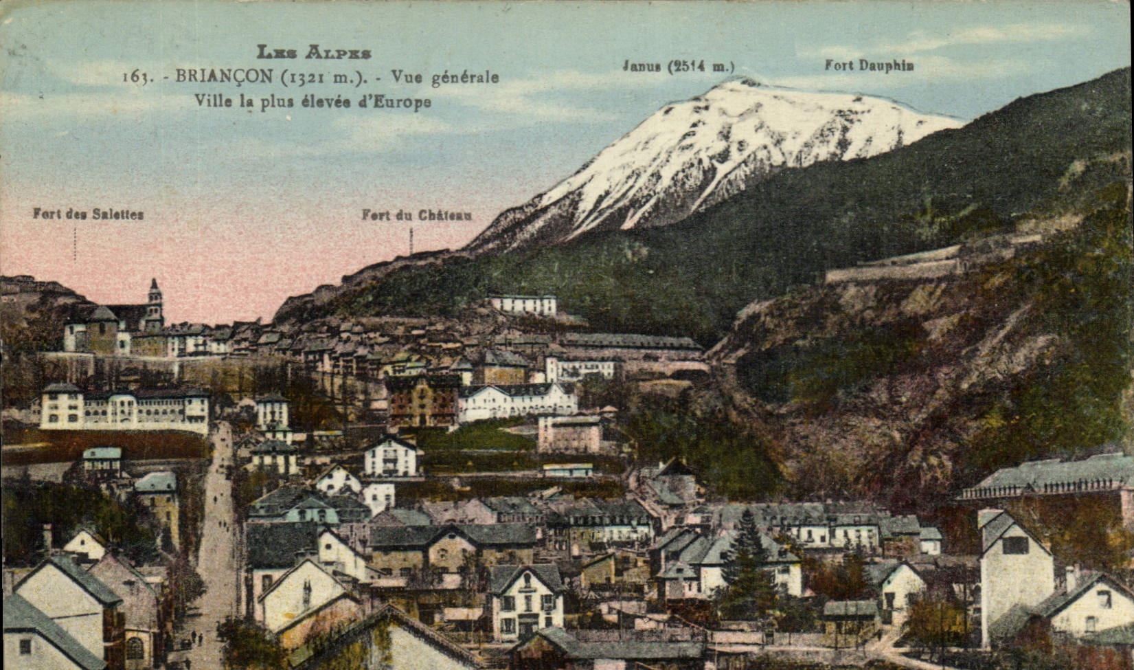 CPA Briancon Vue generale Villa la plus elevee d'Europe