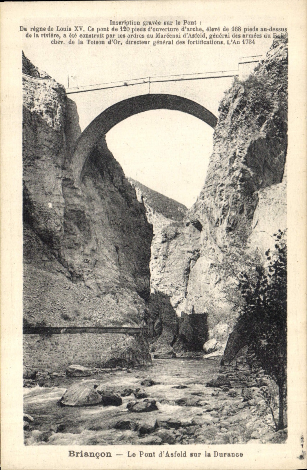CPA Briancon Le Pont d'ASfeld sur la Durance 