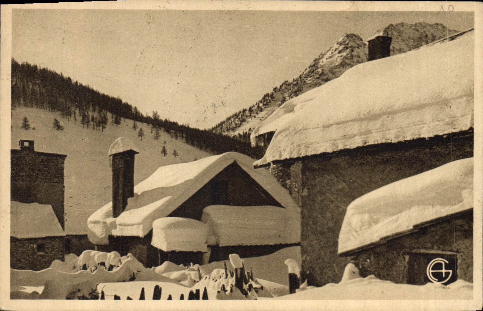 CPA Montgenevre En hiver 