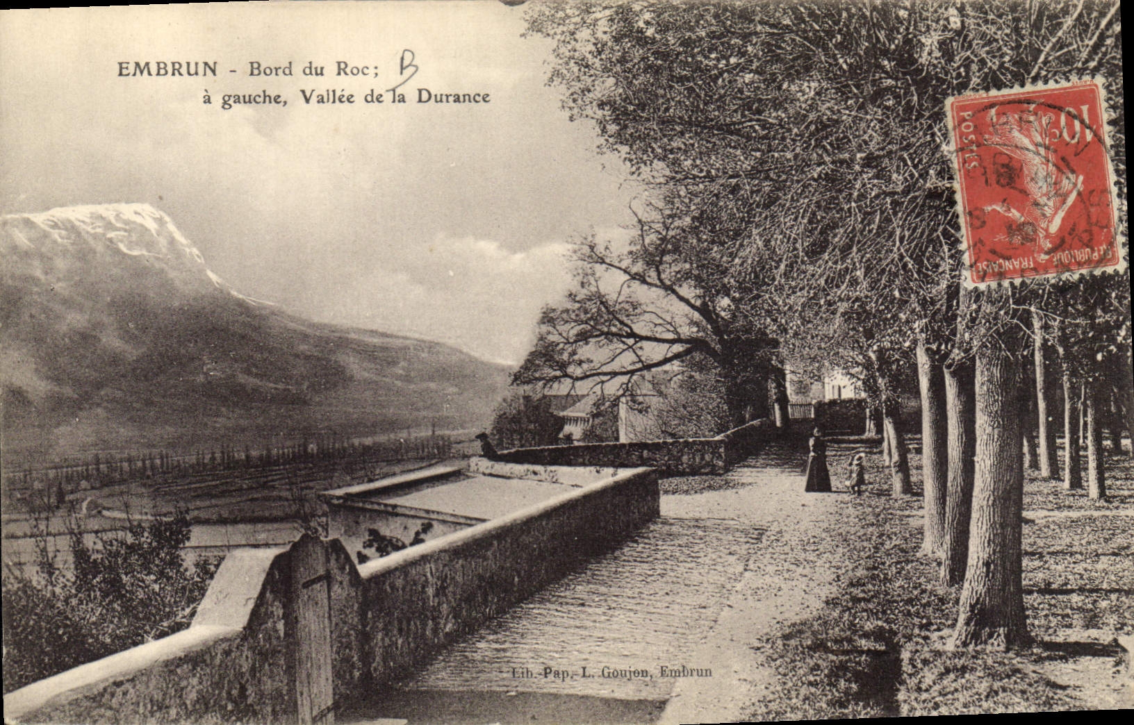 CPA Embrun Bord du Roc a gauche Vallee de la Durance 