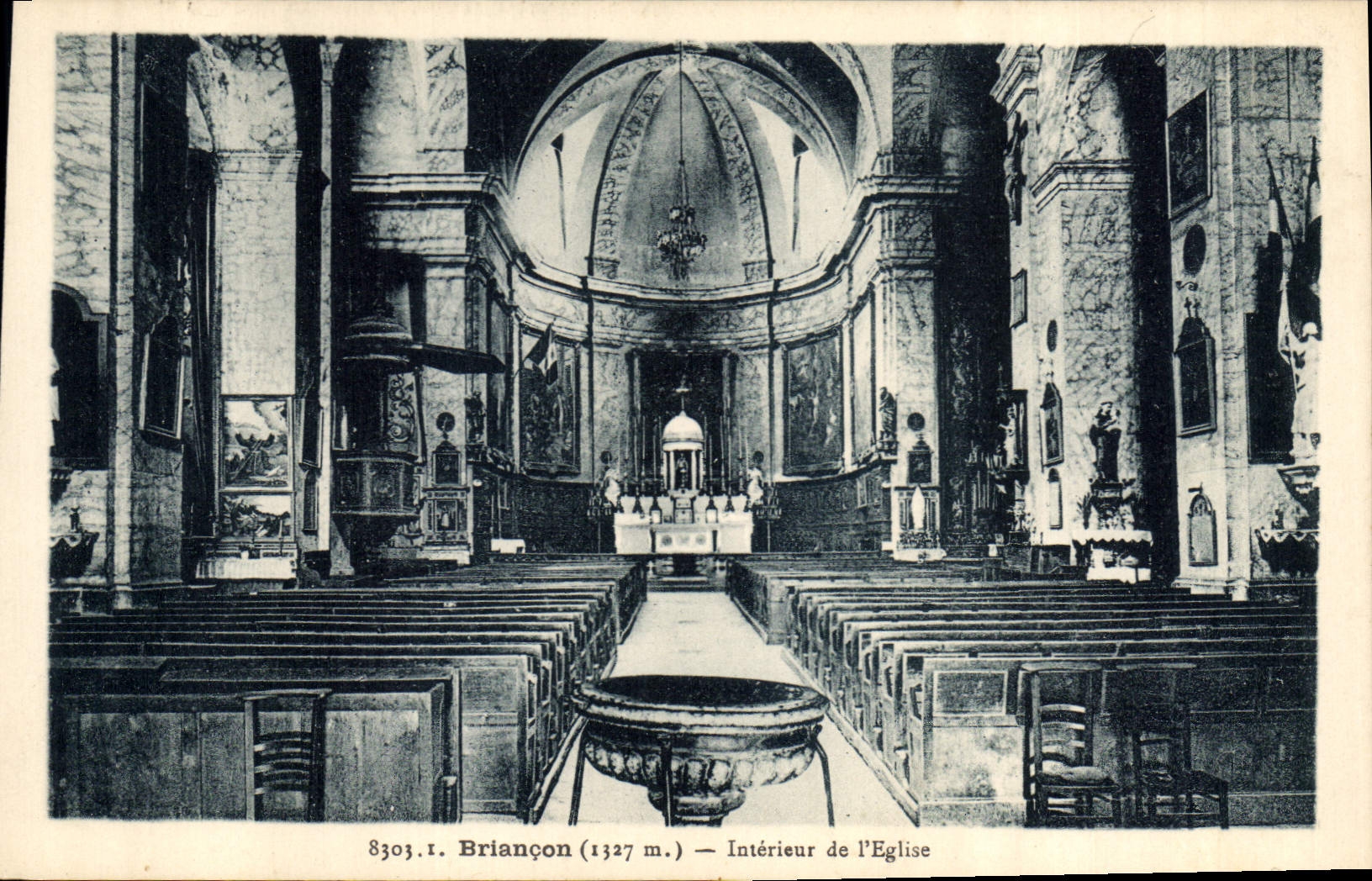 CPA Briancon Interieur de l'Eglise 