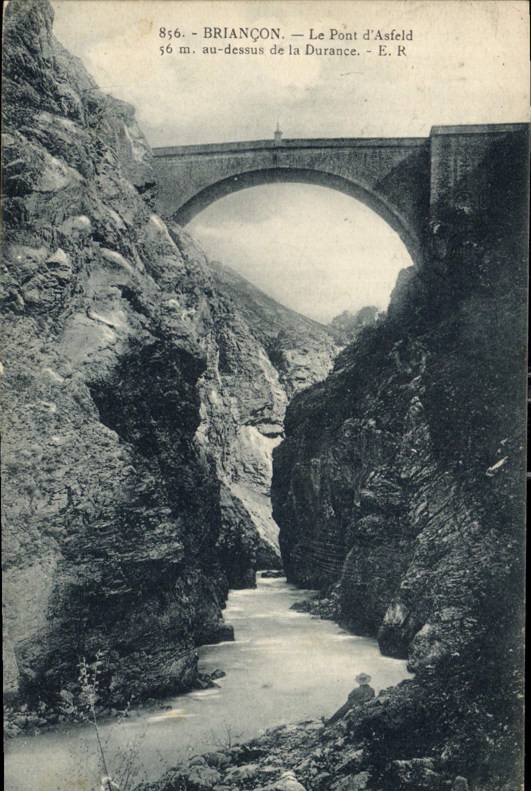 CPA Briancon Le Pont d'Asfeld au dessus de la Durance 
