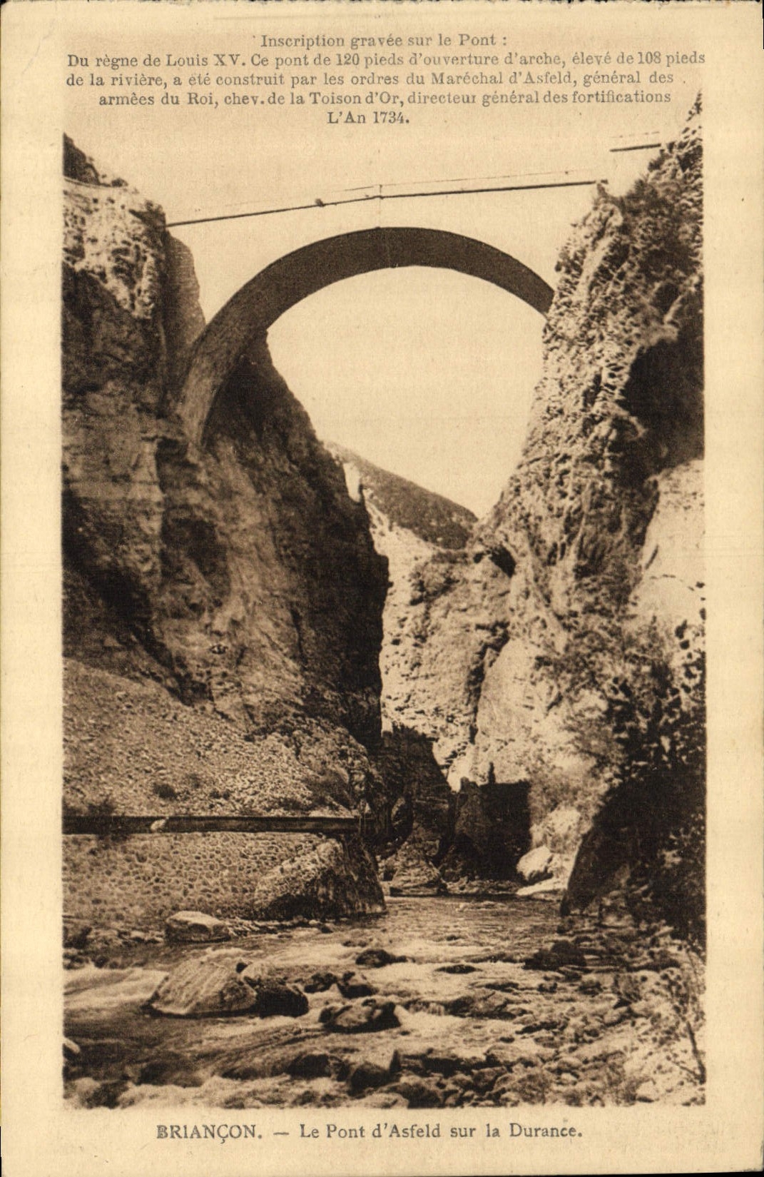 CPA Briancon le Pont d'Asfeld sur la Durance 