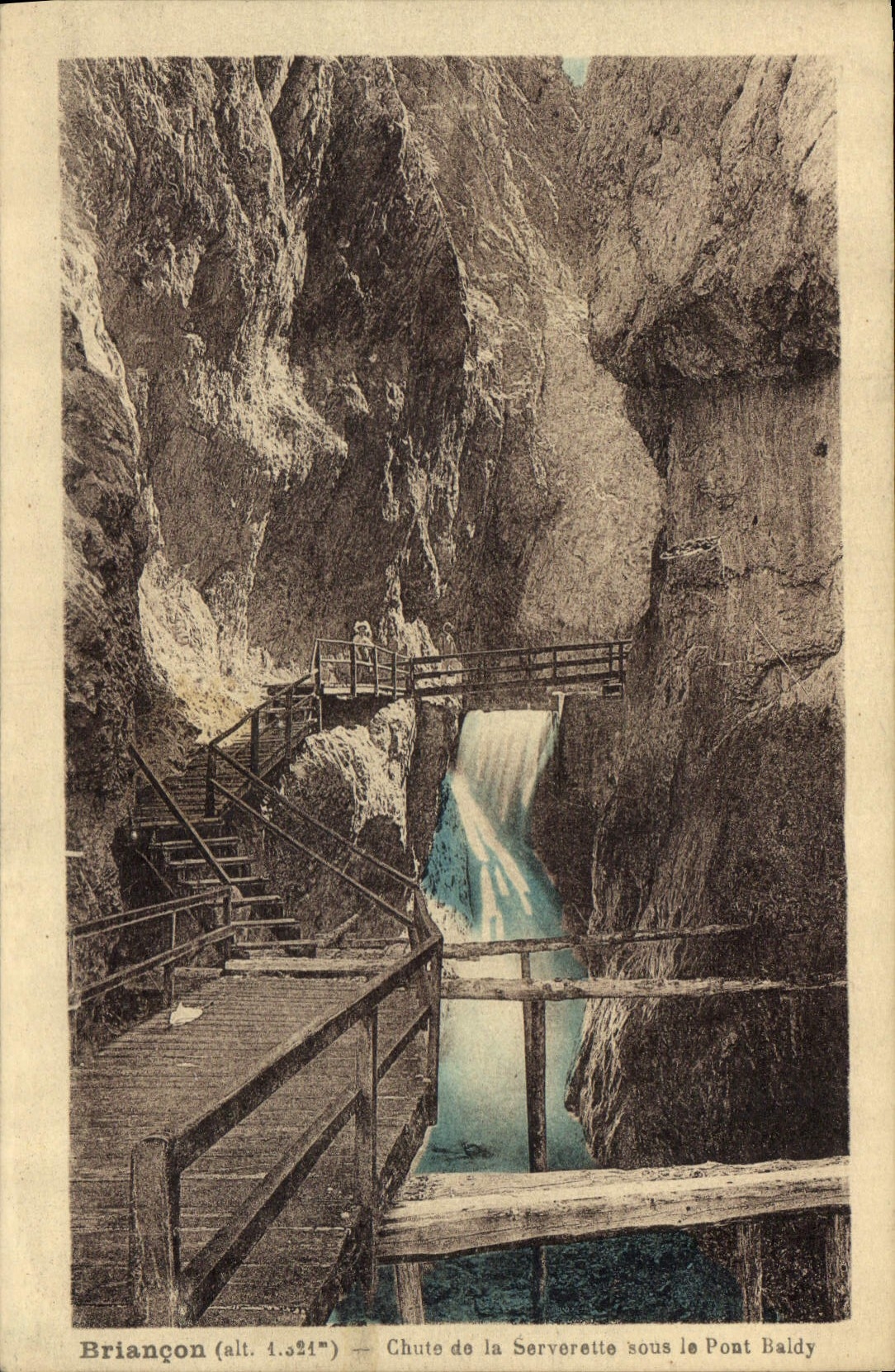 CPA Briancon Chute de la Serverette sous le Pont Baldy 
