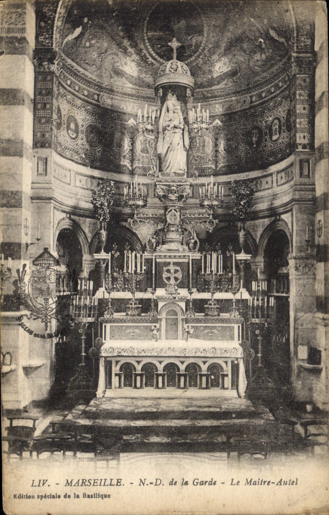CPA Marseille N D de la Garde le Maitre Autel 