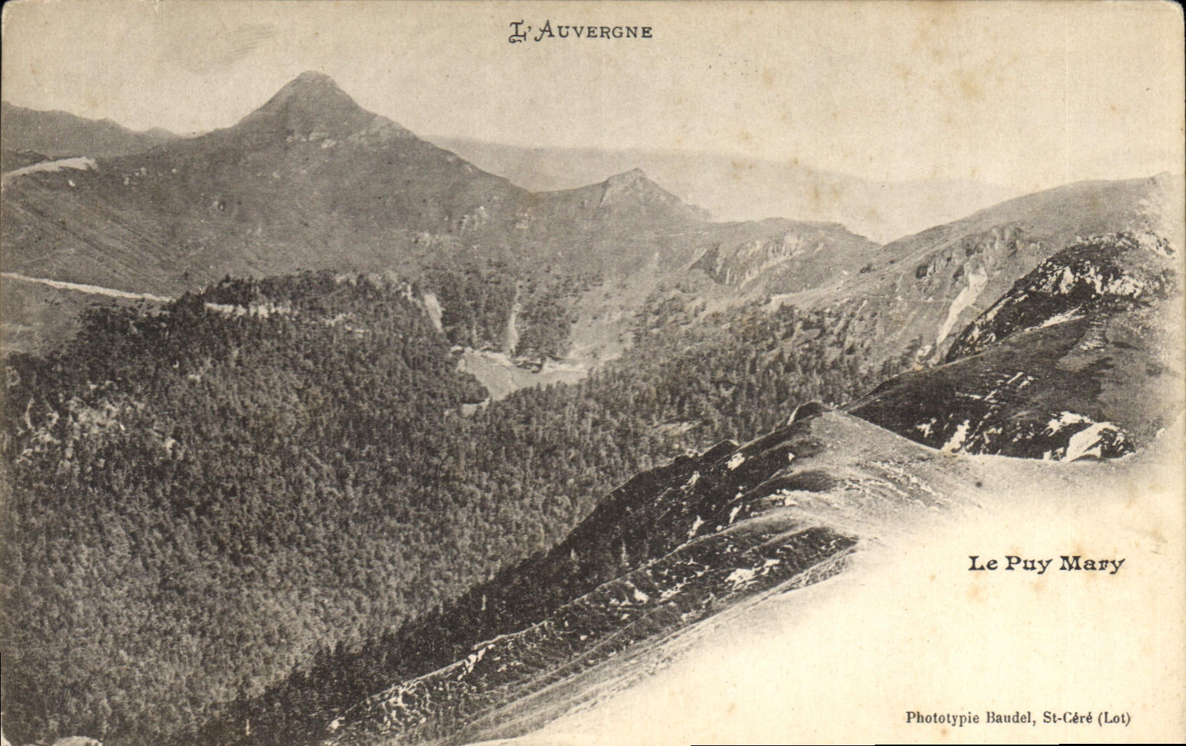 CPA L'Auvergne le Puy Mary 