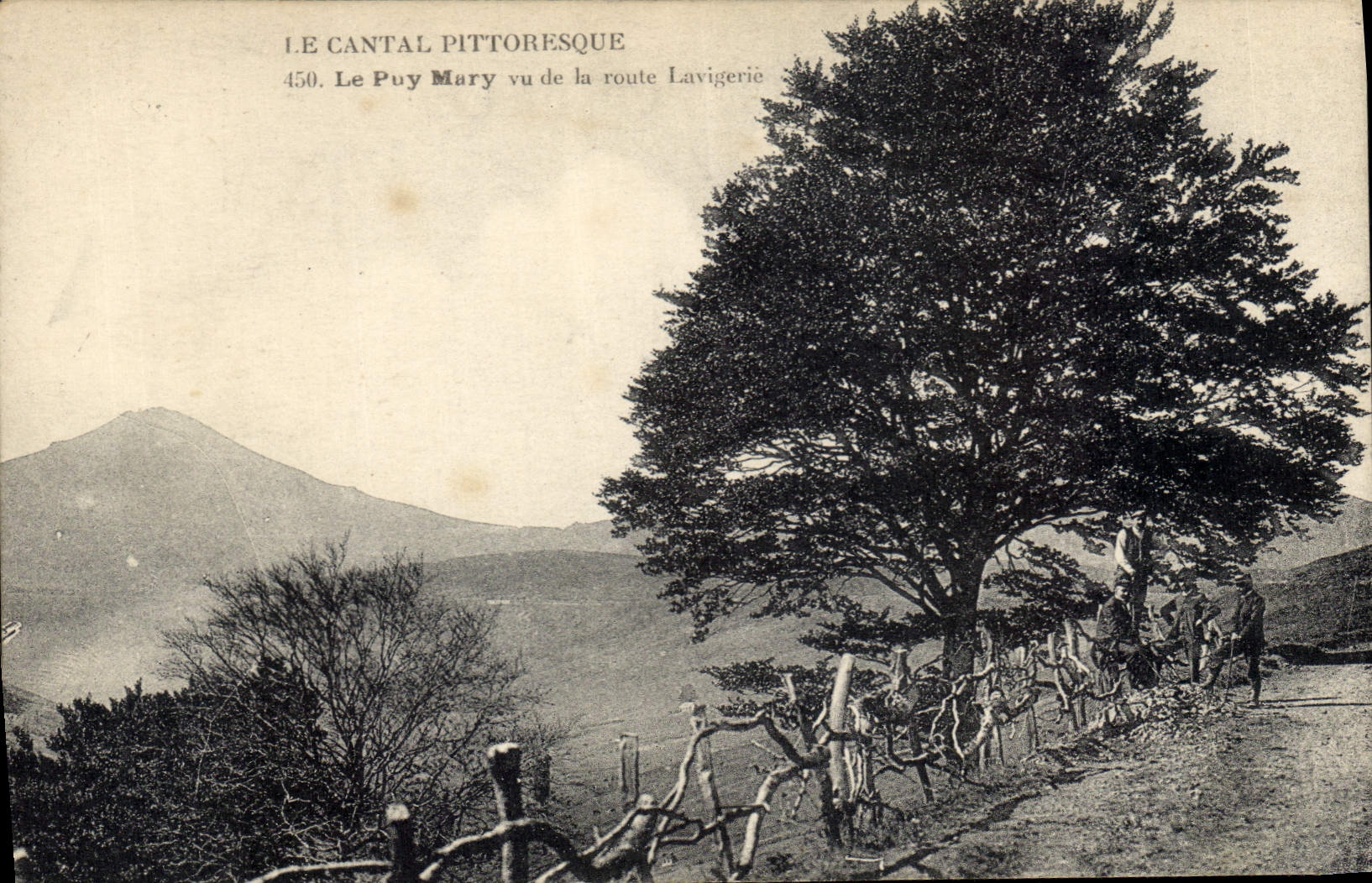 CPA Le Cantal Pittoresque le Puy Mary vu de la Route Lavigerie 