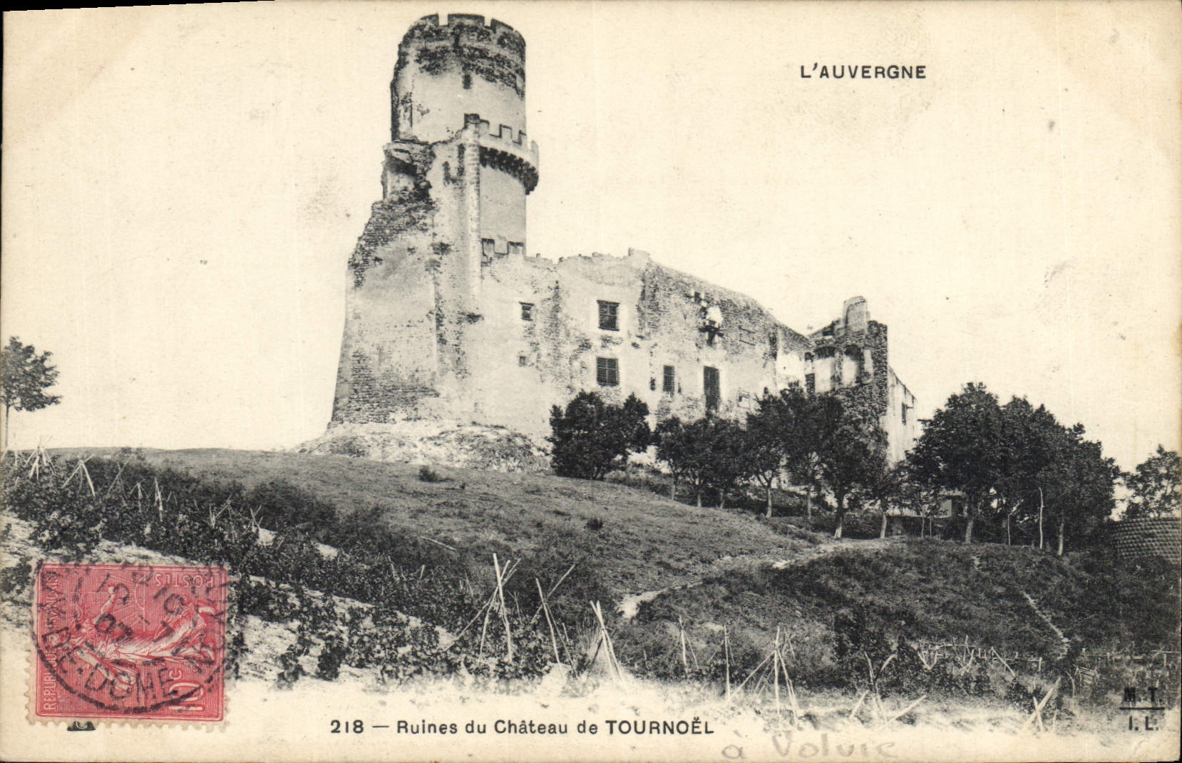 CPA Ruines du Chateau de Tournoel 