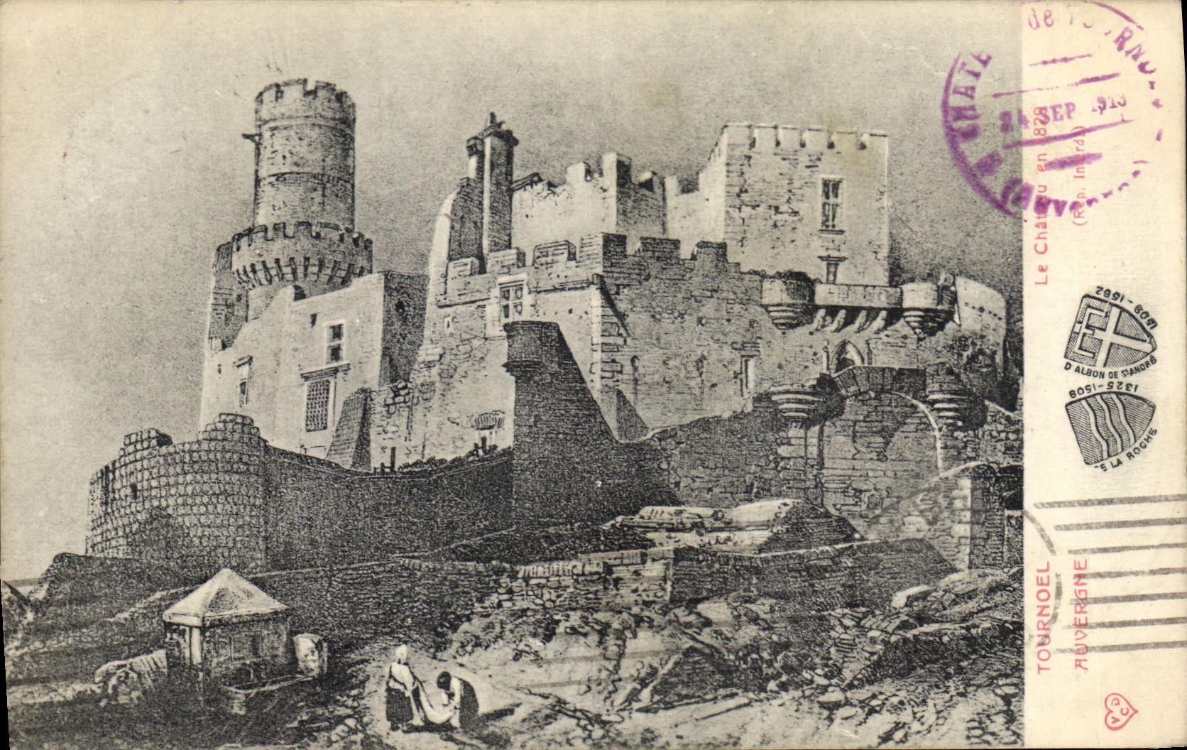 CPA Tournoel Auvergne le Chateau en 1829