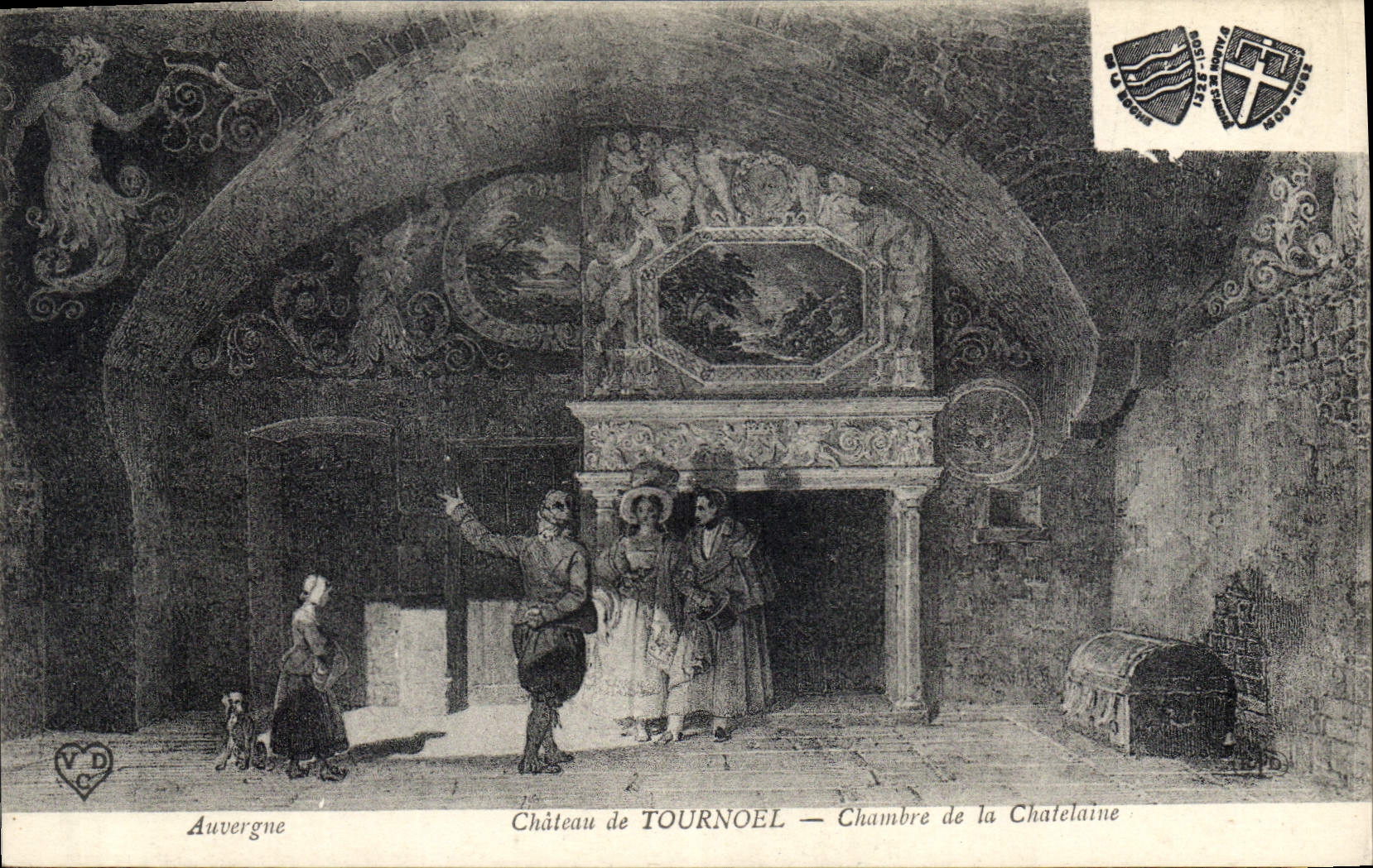 CPA Auvergne Chateau de Tournoel Chambre de la Chatelaine