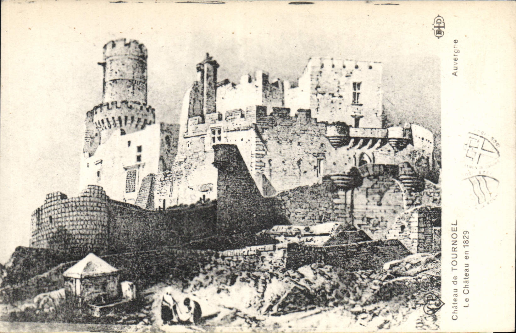 CPA Chateau de Tournoel le Chateau en 1829 Auvergne