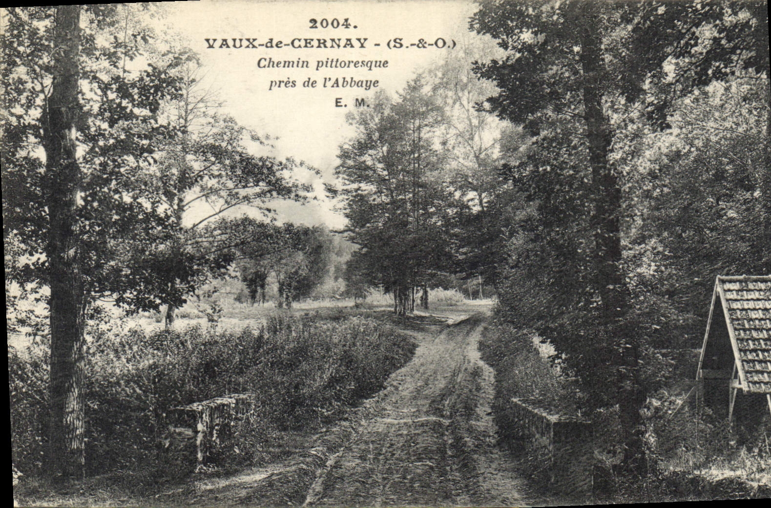 CPA Vaux de Cernay S et O Chemin Pittoresque pres de l'Abbaye 