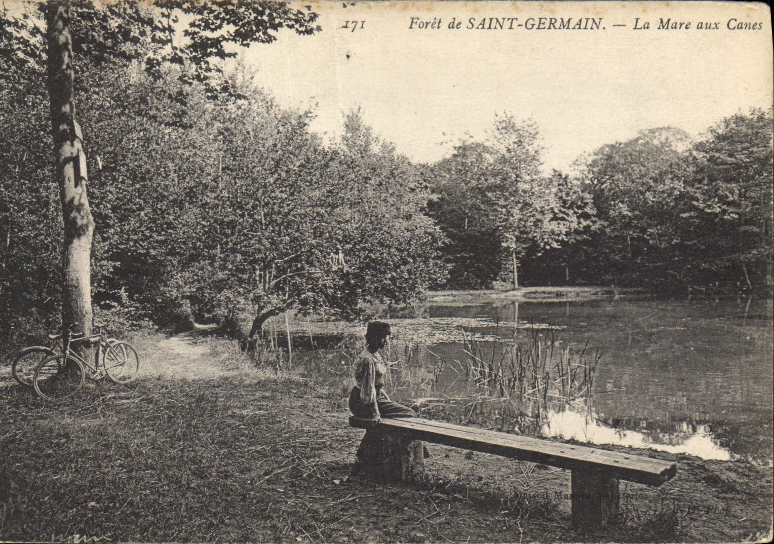 CPA Foret de Saint Germain la Mare aux Canes
