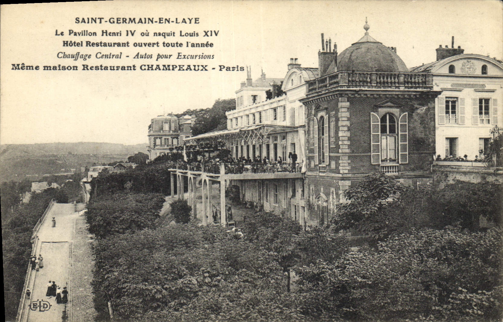 CPA Saint Germain en Laye le Pavillon Henri IV ou naquit Louis XIV 