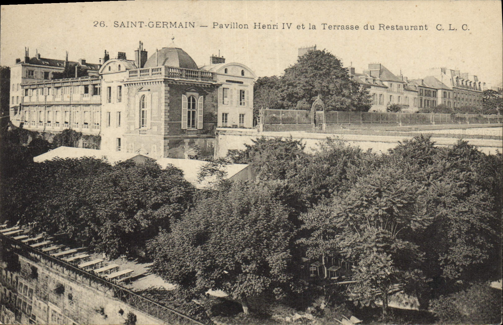 CPA Saint Germain Pavillon Henri IV et la Terrasse du Restaurant 