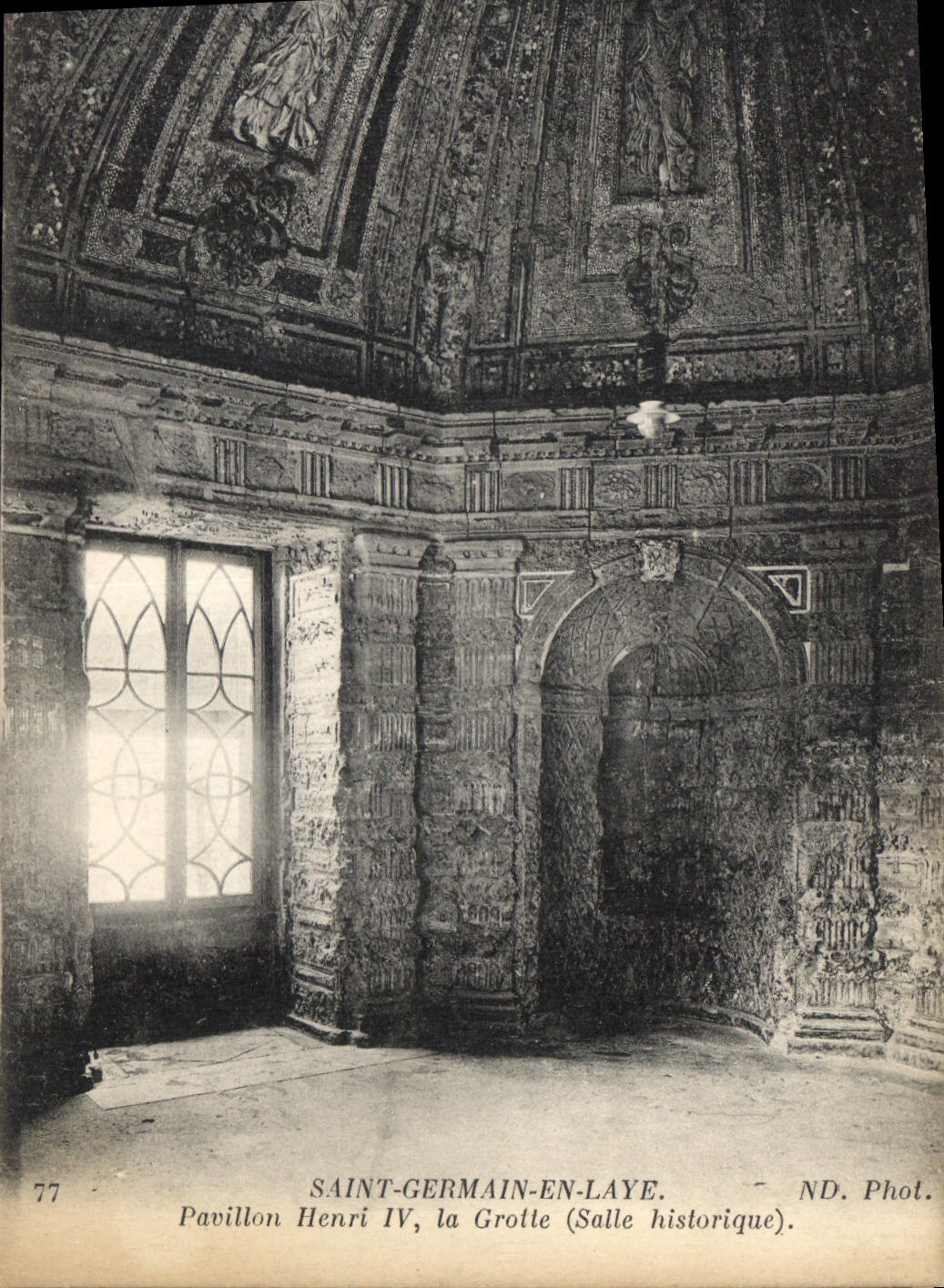 CPA Saint Germain en Laye Pavillon Henri IV la Grotte Salle Historique 