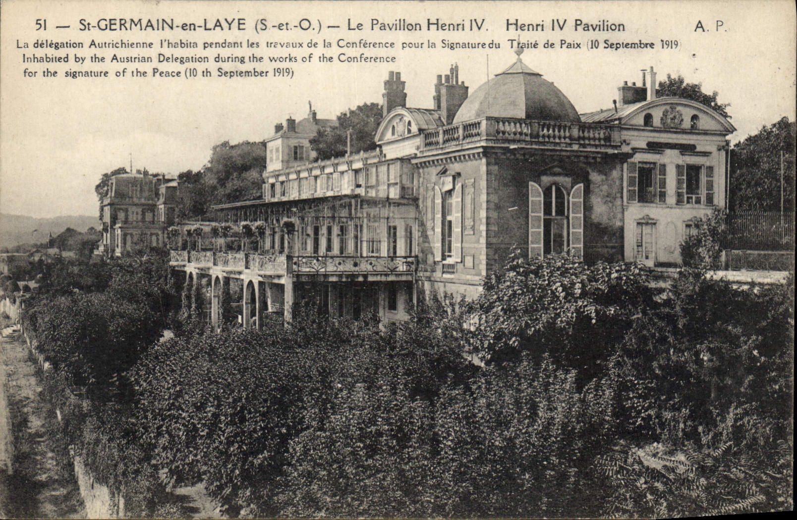 CPA Saint Germain en Laye S et O le Pavillon Henri IV 