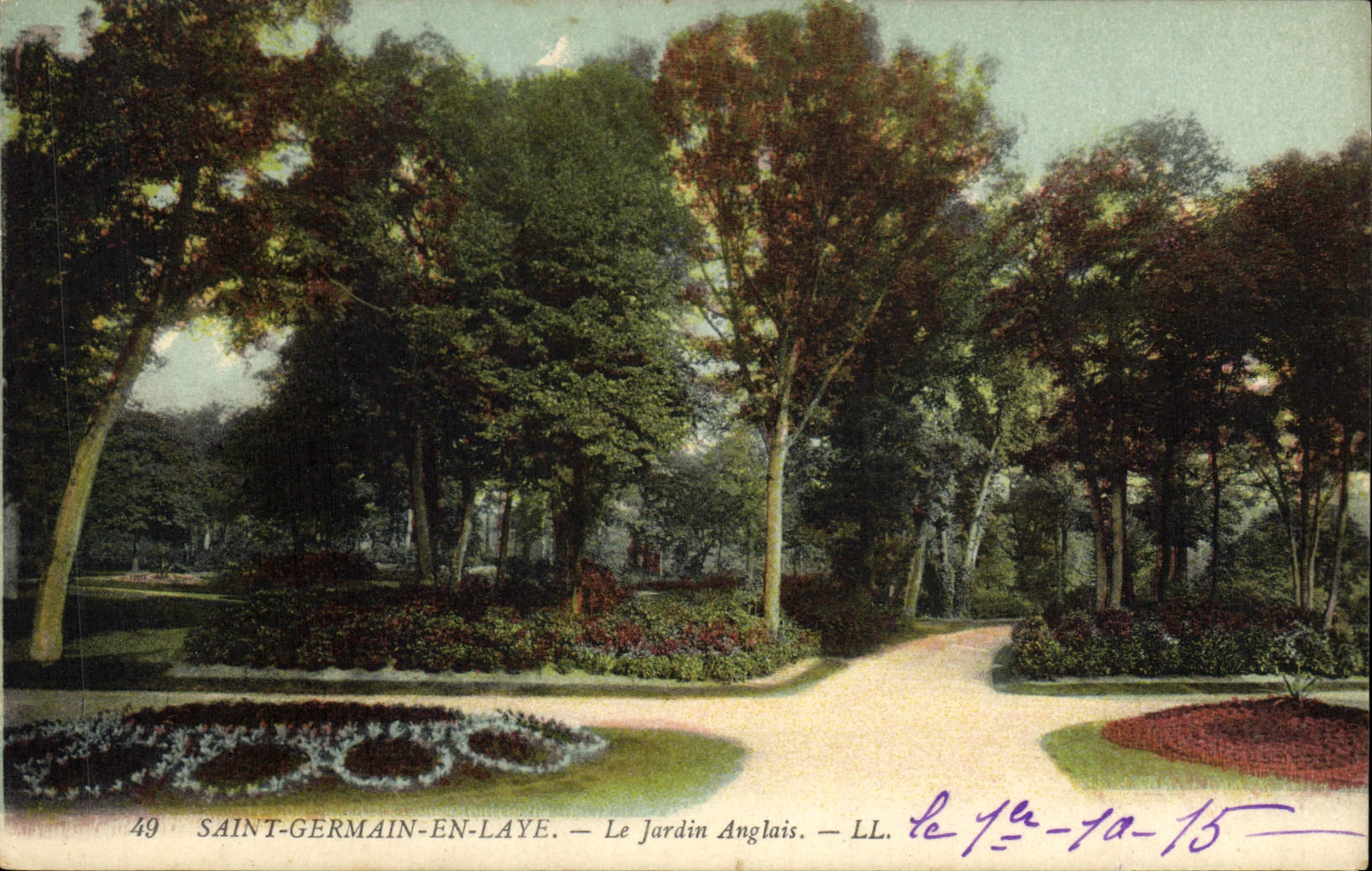 CPA Saint Germain en Laye le Jardin Anglais 