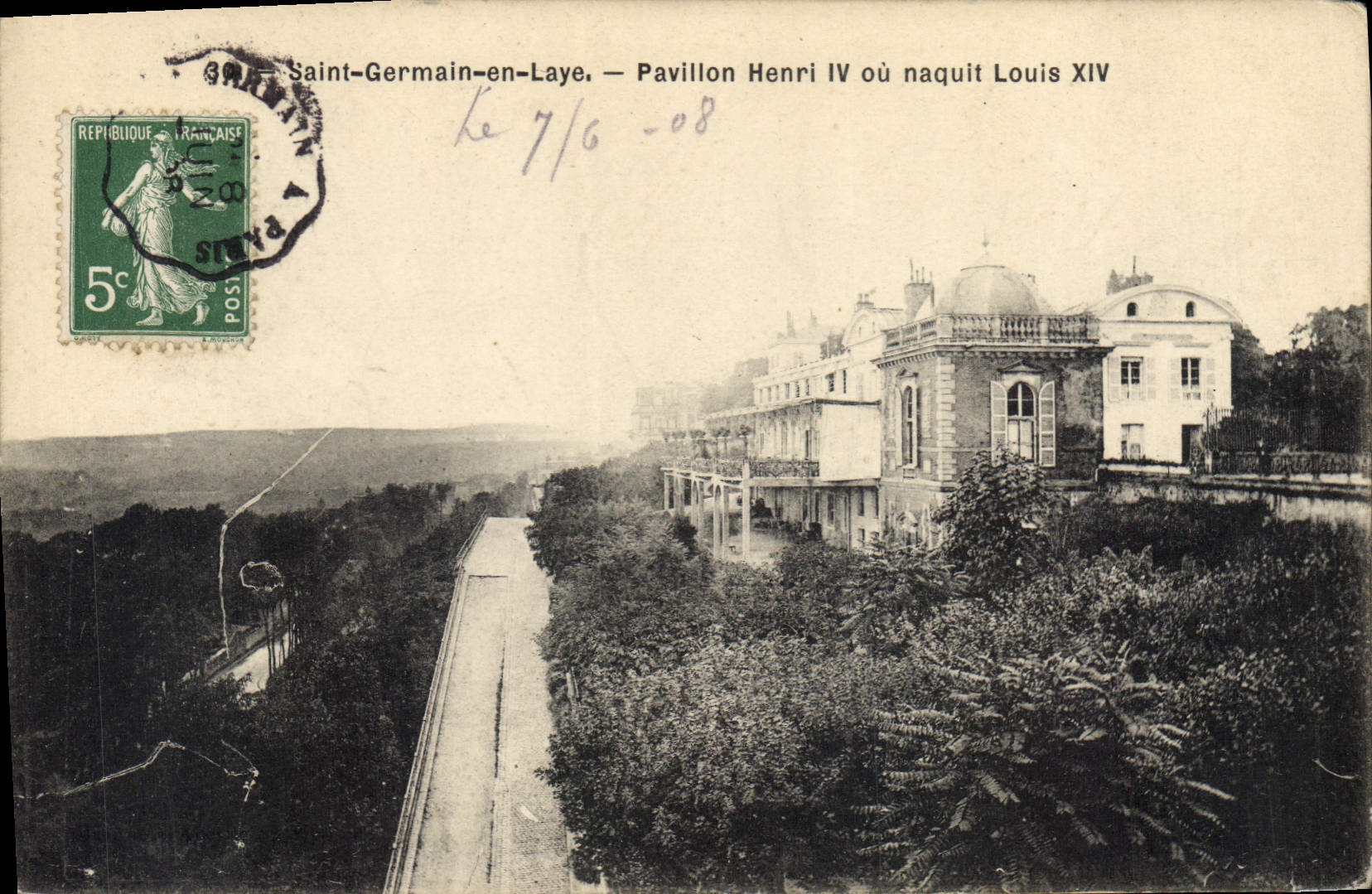 CPA Saint Germain en Laye Pavillon Henri IV ou naquit Louis XIV 