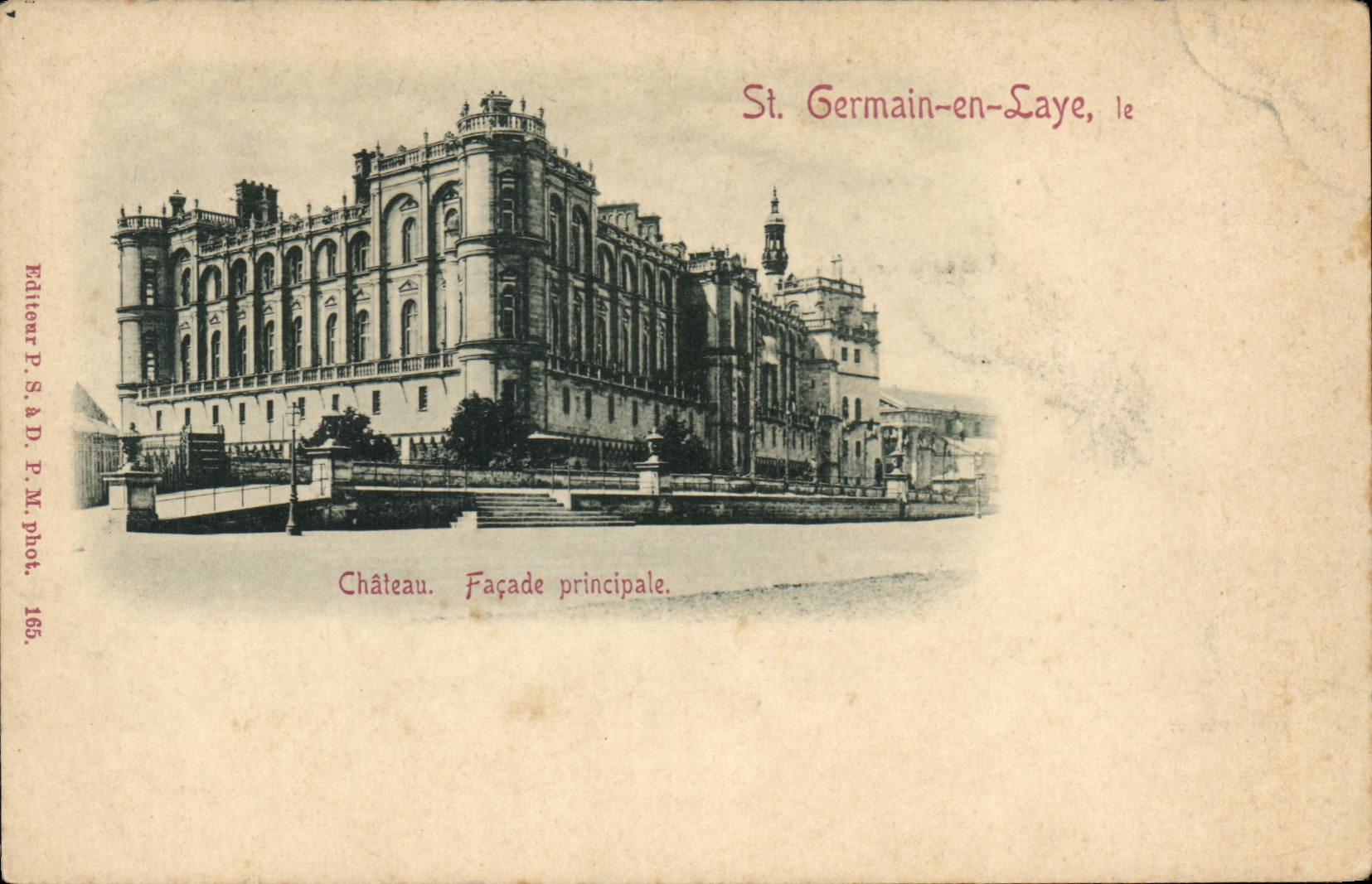 CPA Saint Germain en Laye Chateau Facade principale 