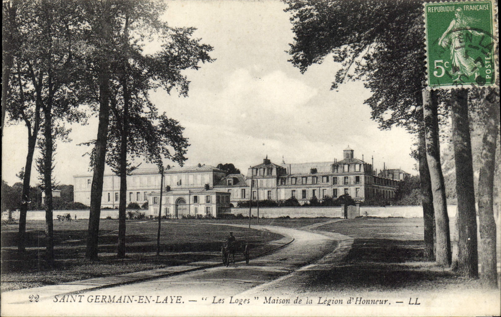CPA Saint Germain en Laye les Loges Maison de la Legion d'Honneur 
