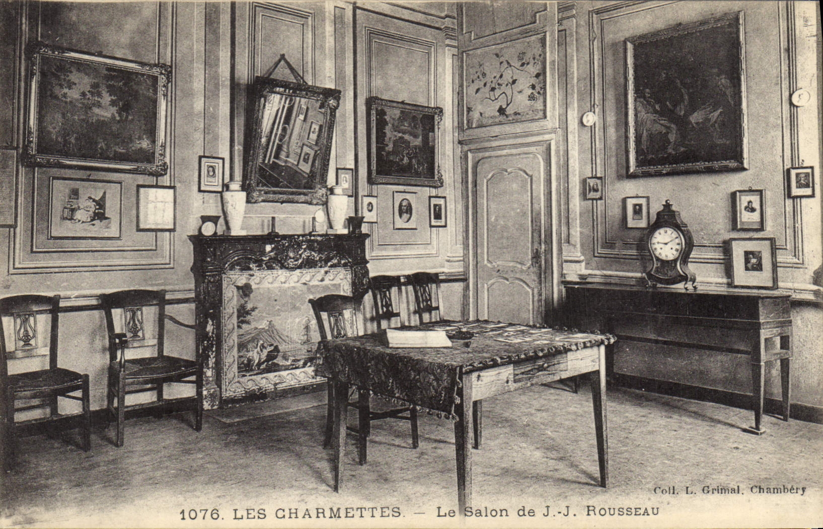 CPA Les Charmettes le Salon de JJ Rousseau 