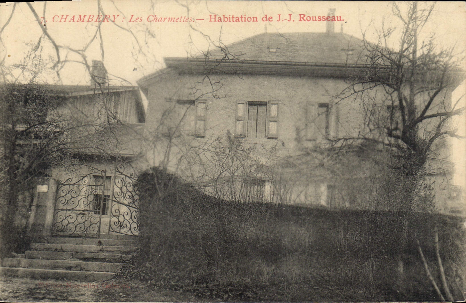 CPA Chambery les Charmettes Habitation de JJ Rousseau 