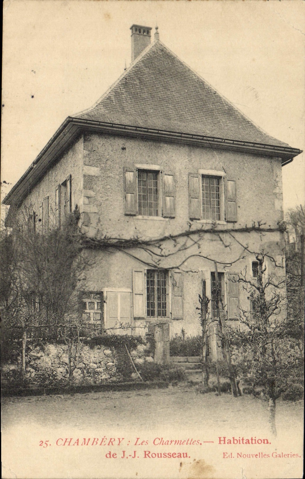 CPA Chambery les Charmettes Habitation de JJ Rousseau 