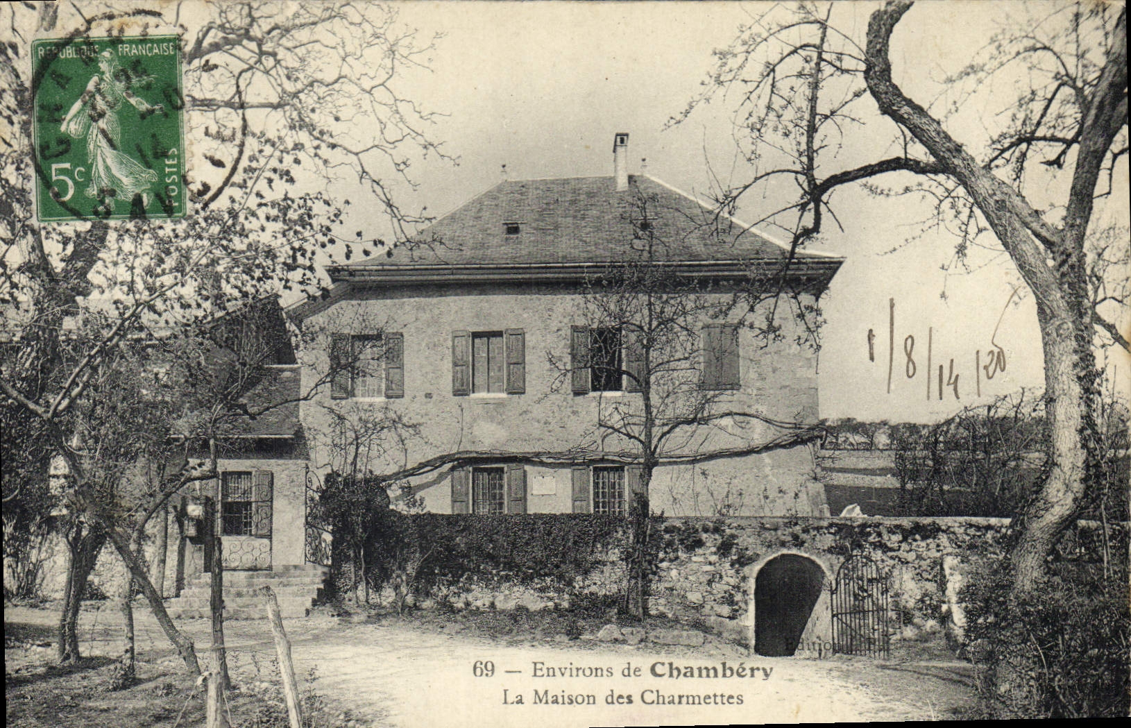 CPA Environs de Chambery la Maison des Charmettes 