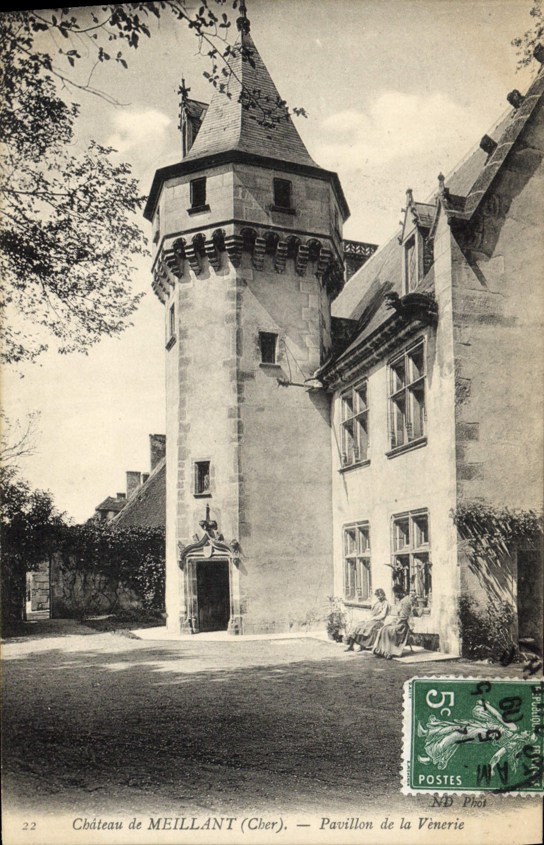 CPA Chateau de Meillant Cher Pavillon de la Venerie