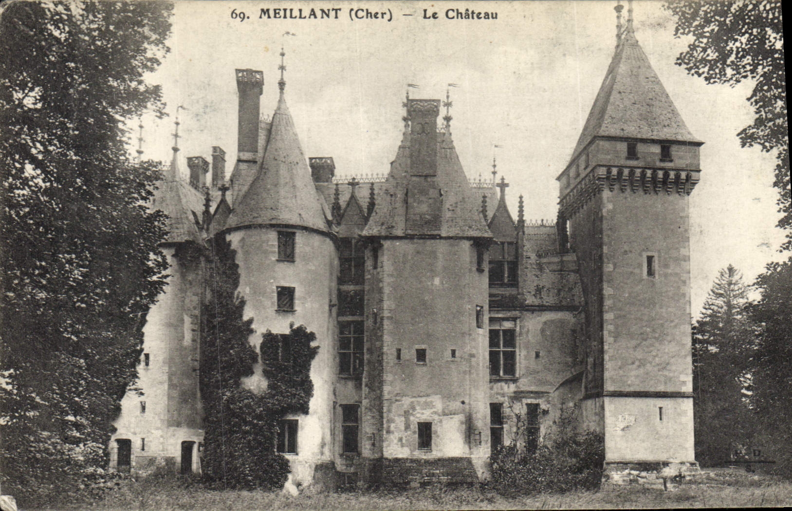 CPA Meillant Cher le Chateau 