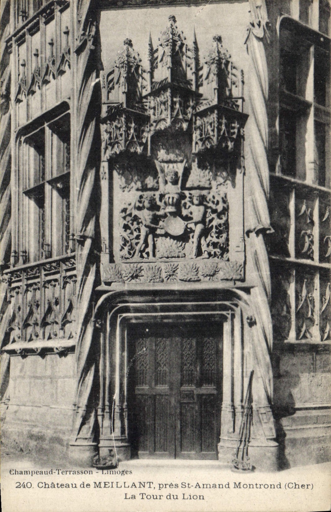 CPA Chateau de Meillant pres St Amand Montrond Cher la Tour du Lion