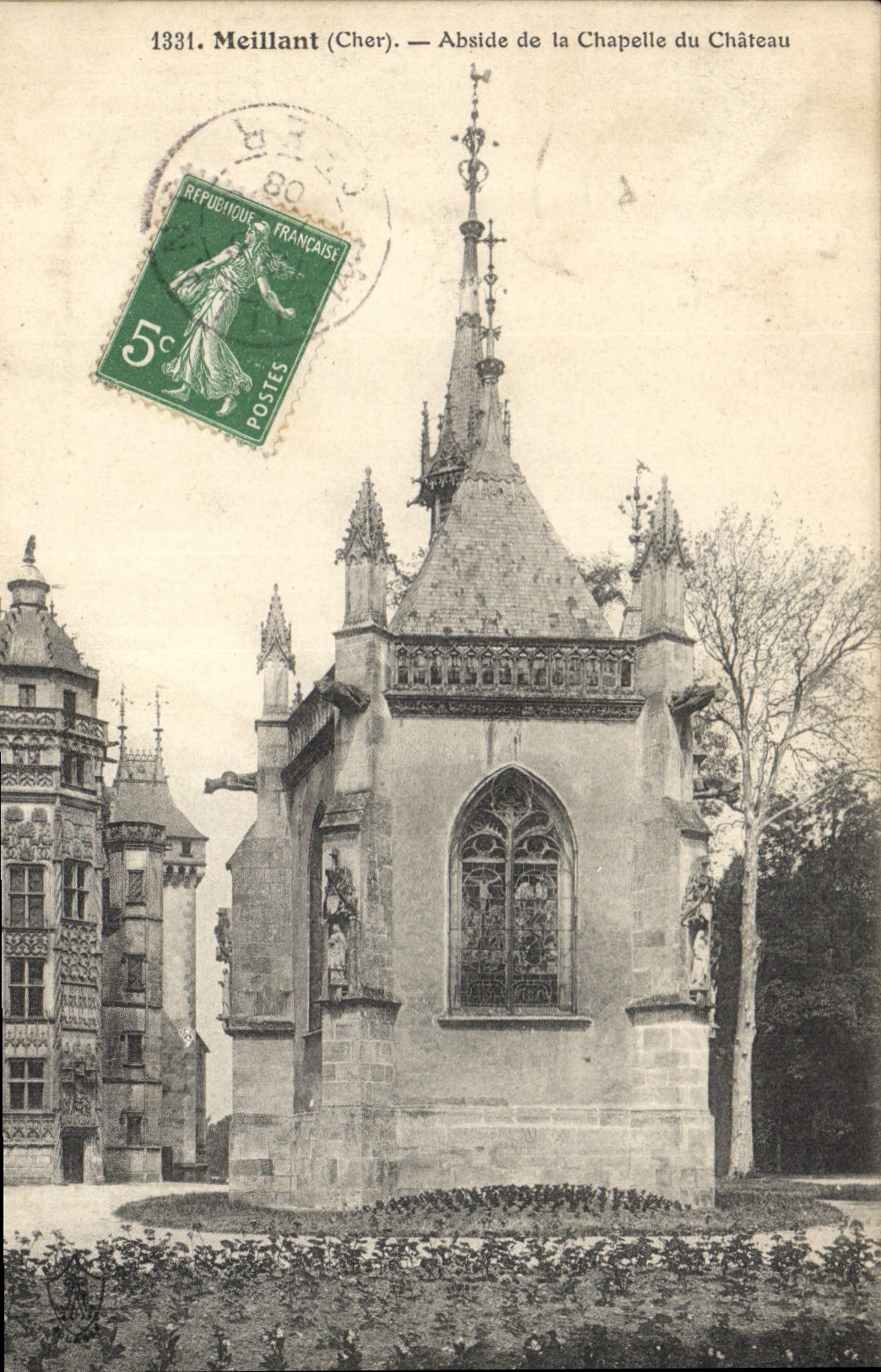 CPA Meillant Cher Abside de la Chapelle du Chateau